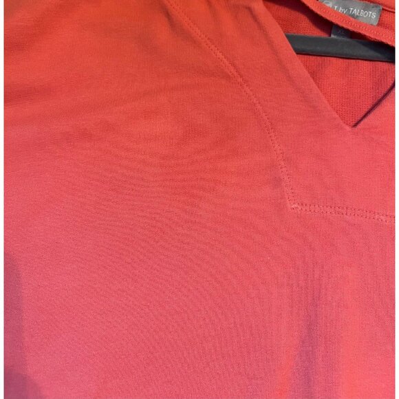 T by Talbots Coral XL Hoodie - Picture 5 of 9